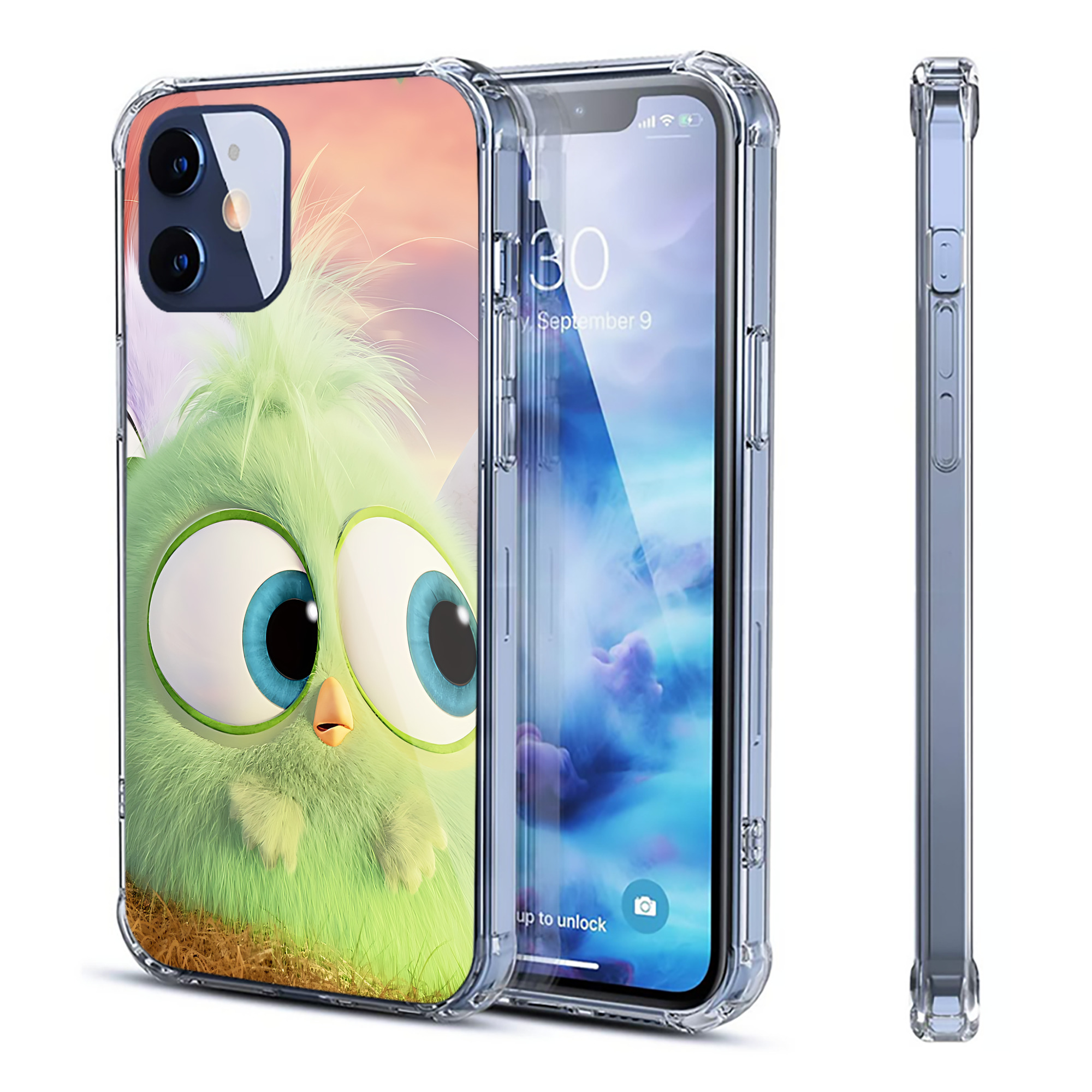 （画像用） Angry Birds アングリーバード 【iPhone 12シリーズ対応】透明スマホケース（クリアソフトケース）